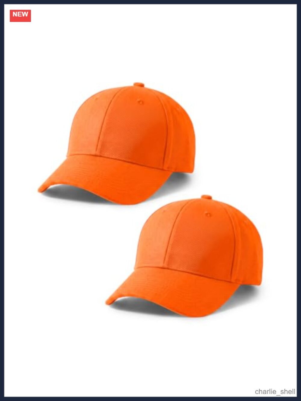2-Pack Structured Baseball Cap Adjustable Snapback Ball Caps